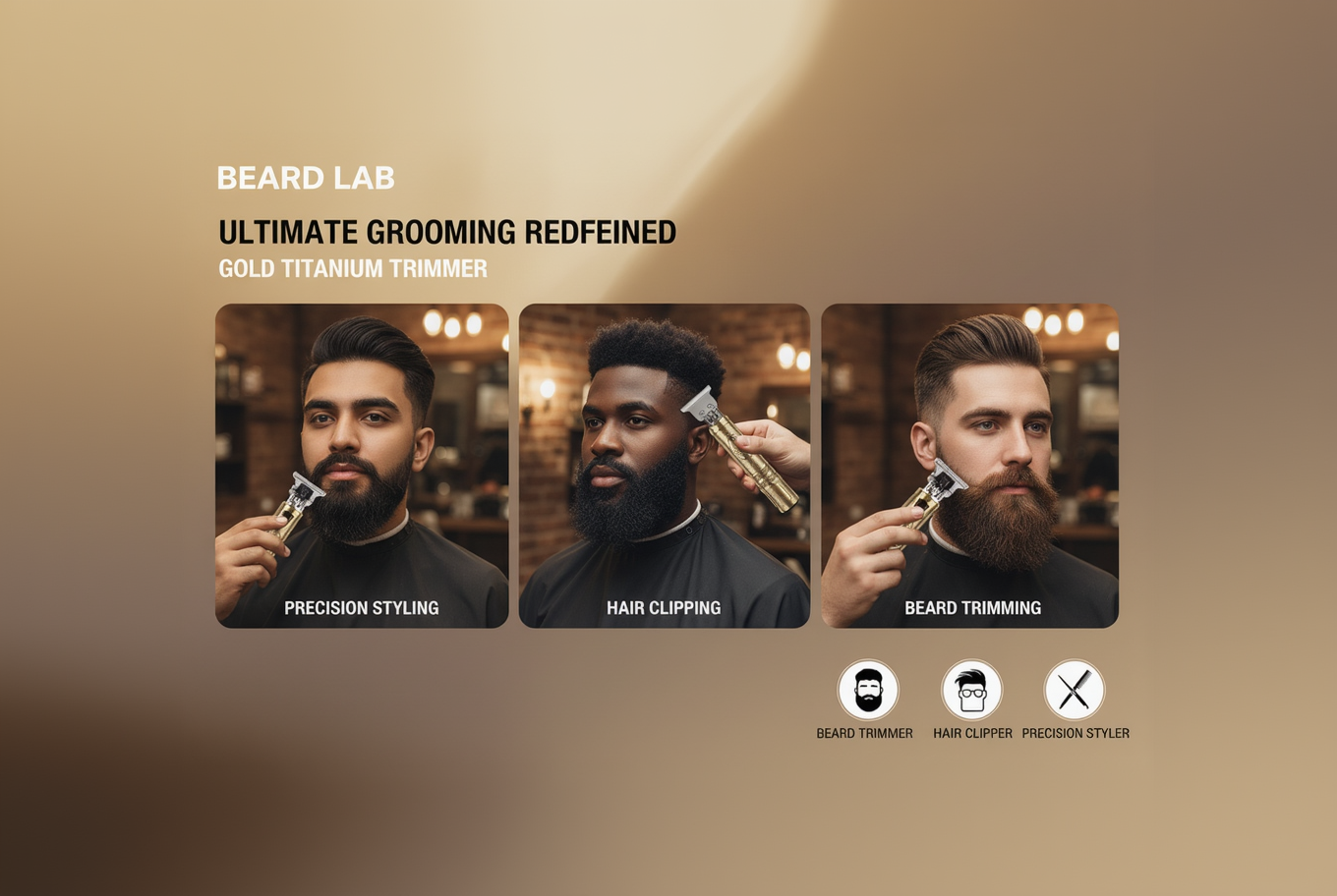 Beard Lab Product in Use Banner